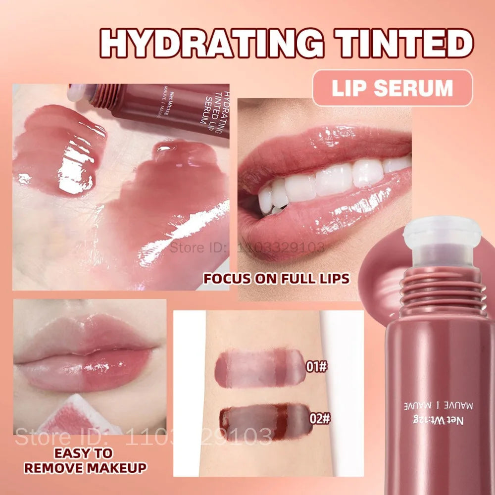 QIBEST Crystal Lip Balm Moisturizing Lip Gloss Oil Jelly Lipgloss Long Lasting Liquid Lipstick Hydrating Tinted Lip Serum Makeup - Velora