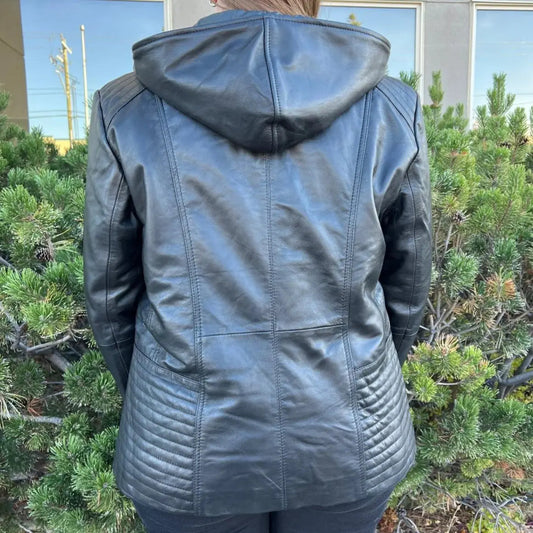 Sheep Leather Jacket with Removable Hood Boutique of Leathers/Open Road
