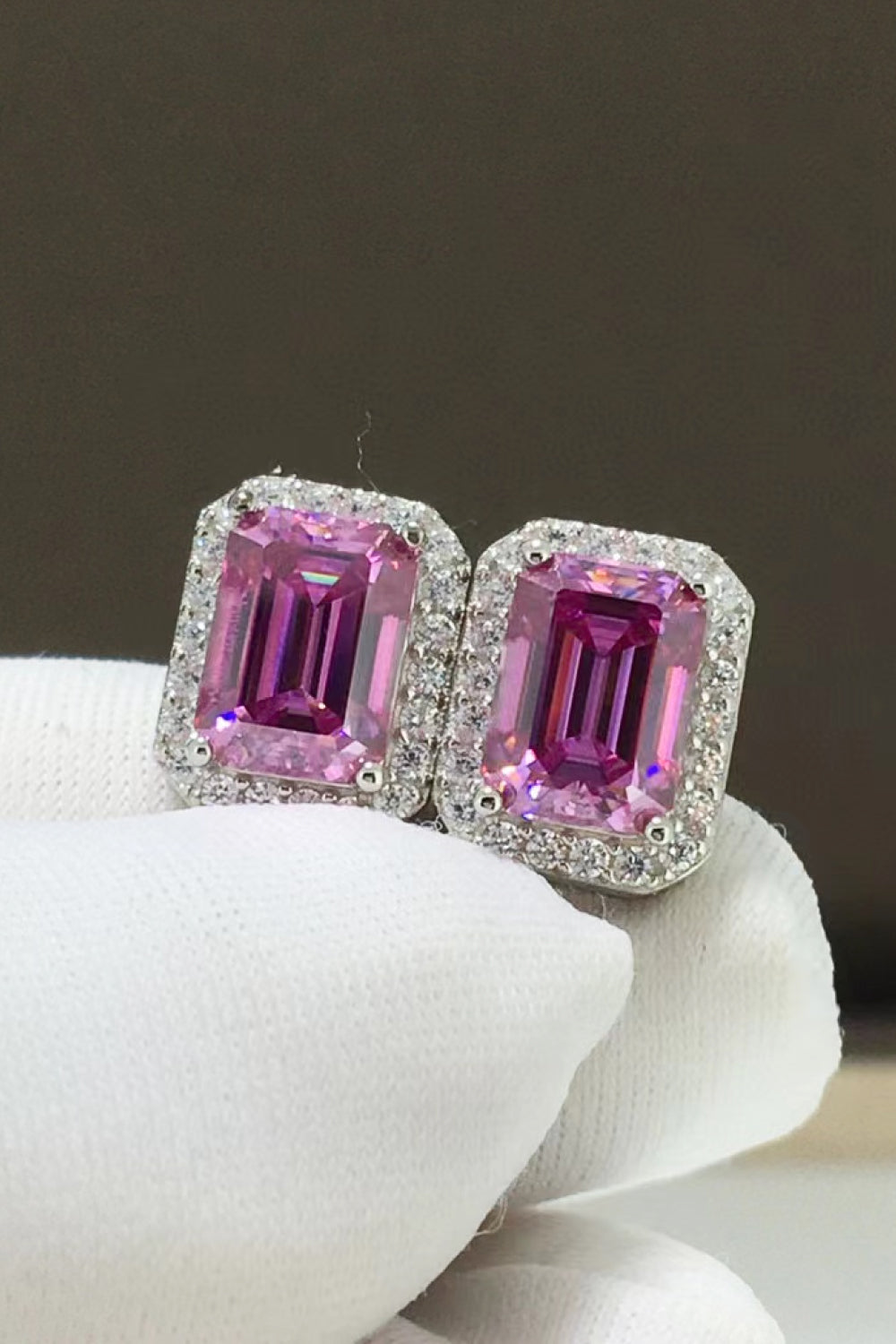 Shiny and Elegant 2 Carat Moissanite Stud Earrings - Velora Luxury Fashion