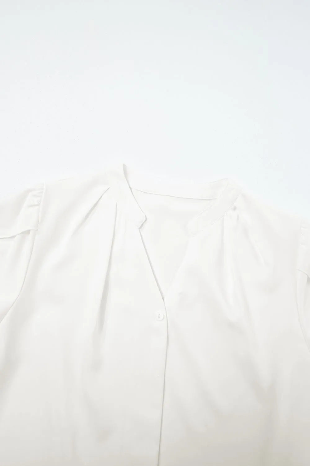 Short Sleeve Notched Blouse - Velora Luxury Fashion