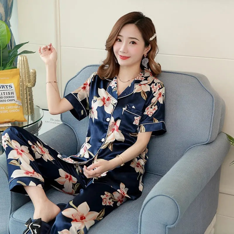 Short-sleeved Trousers Homewear Pajamas For Women EX-STOCK Canada