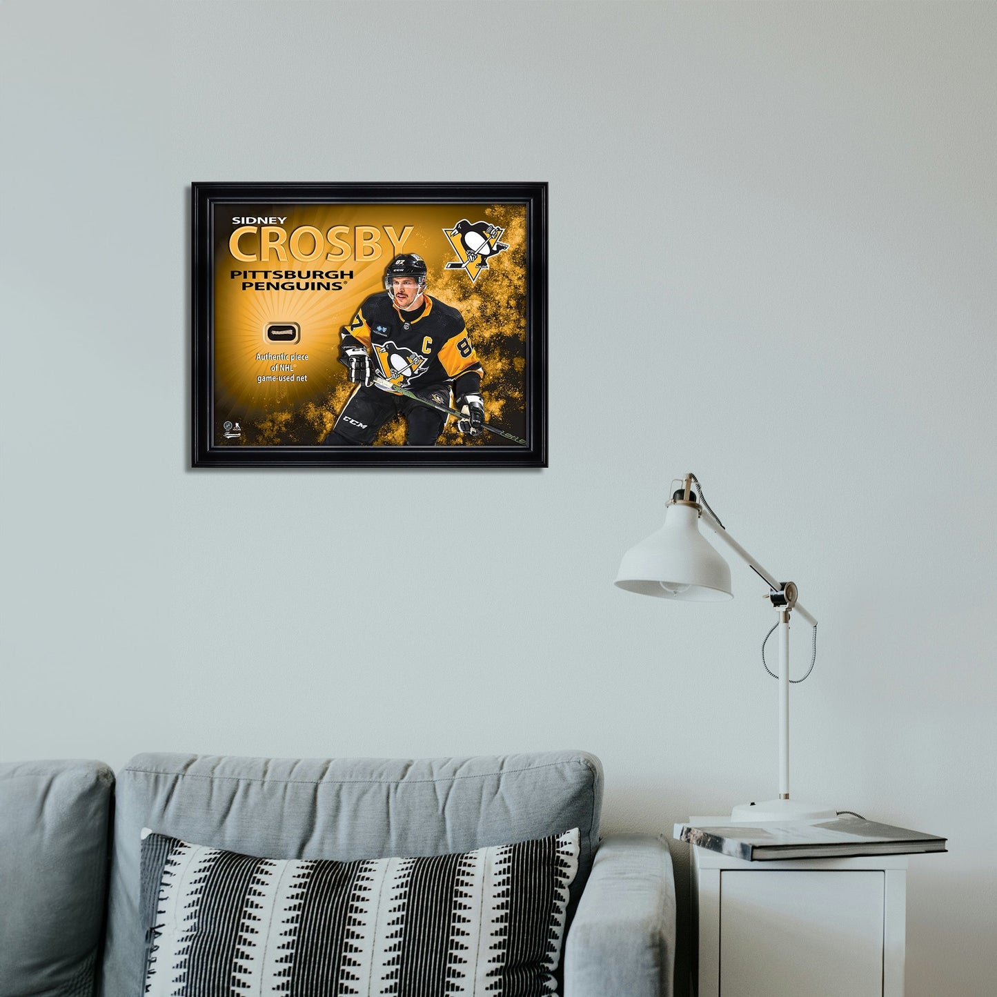 Sidney Crosby 16x20 Photo Frame with Game-Used Net - Pittsburgh Penguins - Velora Luxury Fashion