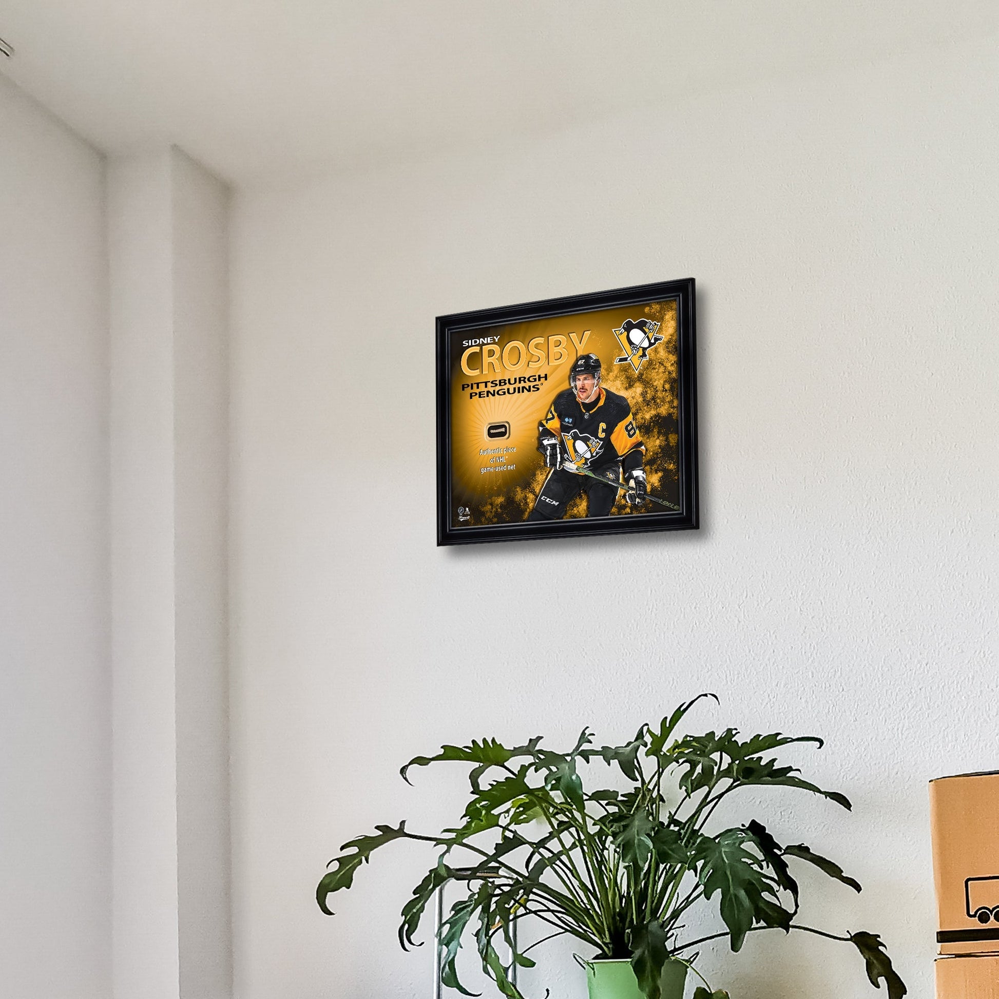 Sidney Crosby 16x20 Photo Frame with Game-Used Net - Pittsburgh Penguins - Velora Luxury Fashion