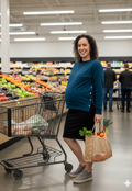 Sienna Maternity and Nursing Crewneck Sweatshirt -Adjustable Side Buttons - Velora Luxury Fashion