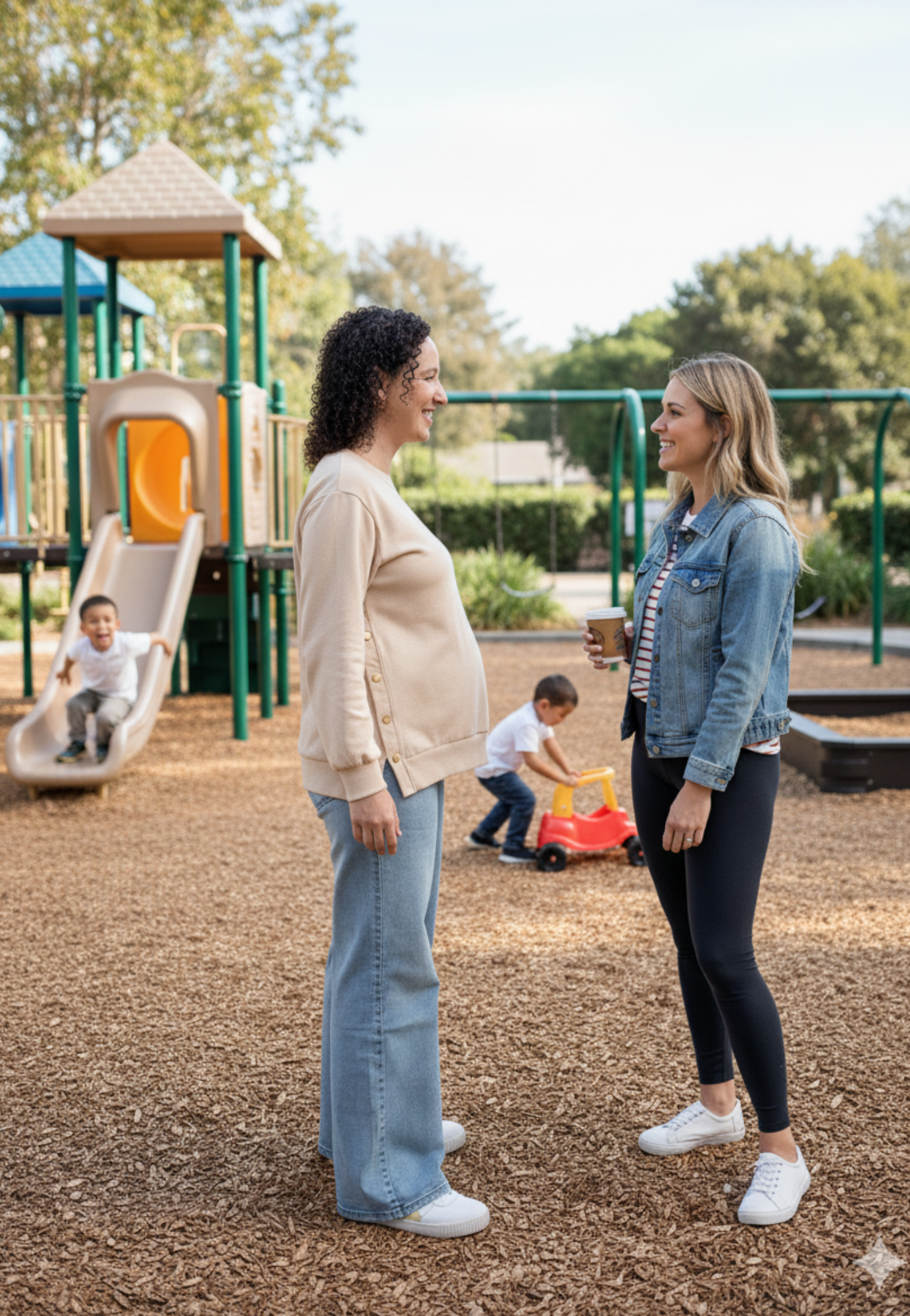 Sienna Maternity and Nursing Crewneck Sweatshirt -Adjustable Side Buttons - Velora Luxury Fashion