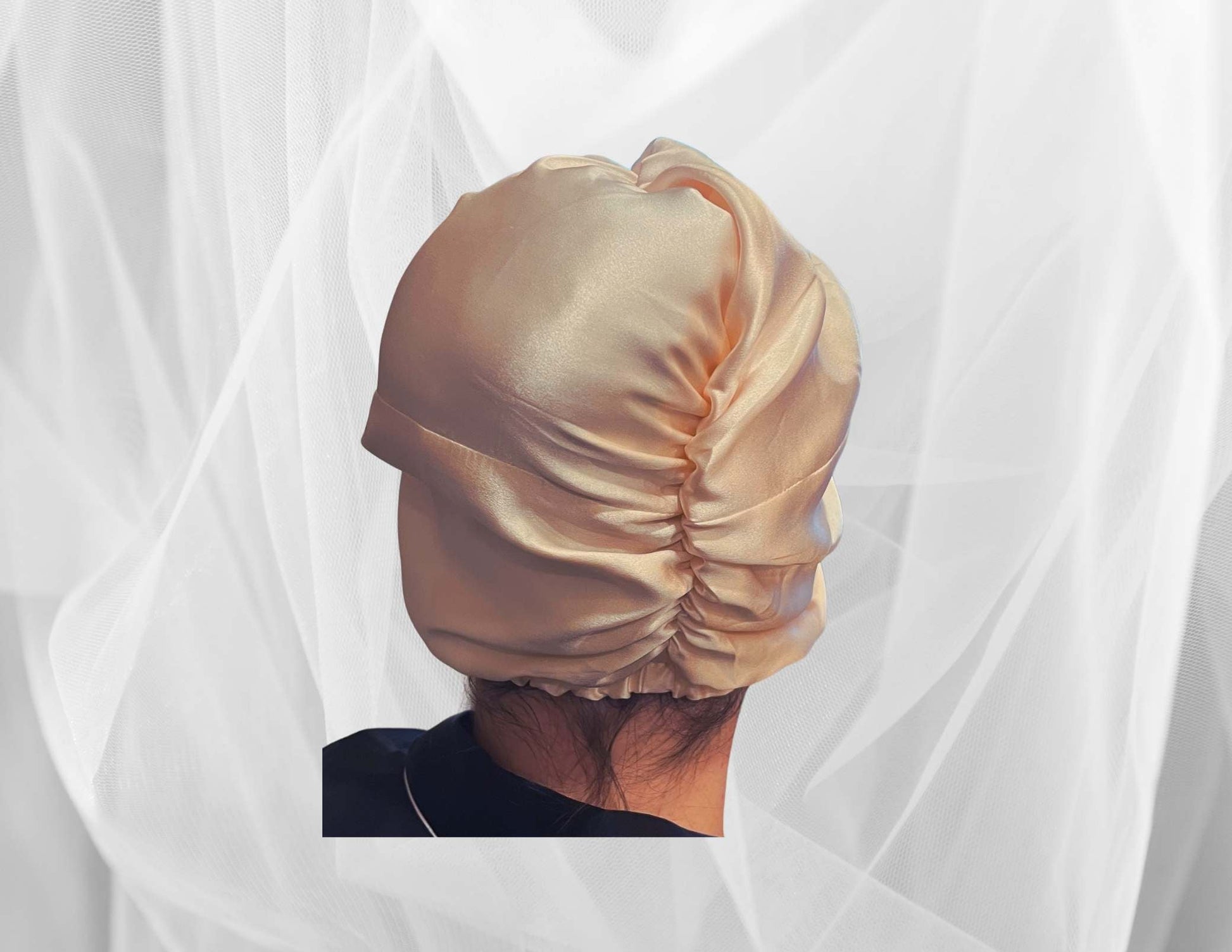 Silk Bonnet Baby Pink ( Square Knotted Design) - Velora Luxury Fashion