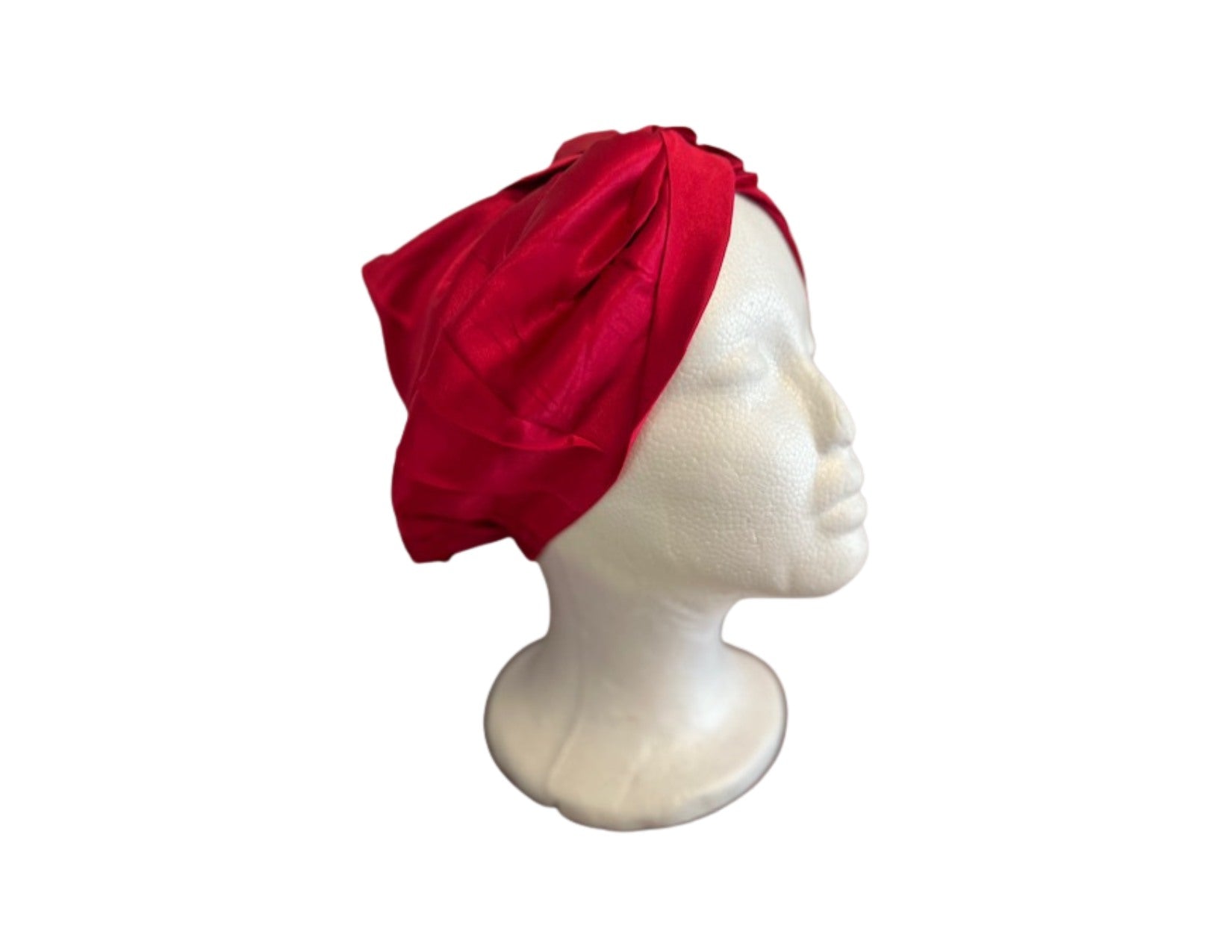 Silk Bonnet Wine (Twisted Design) - Velora Luxury Fashion