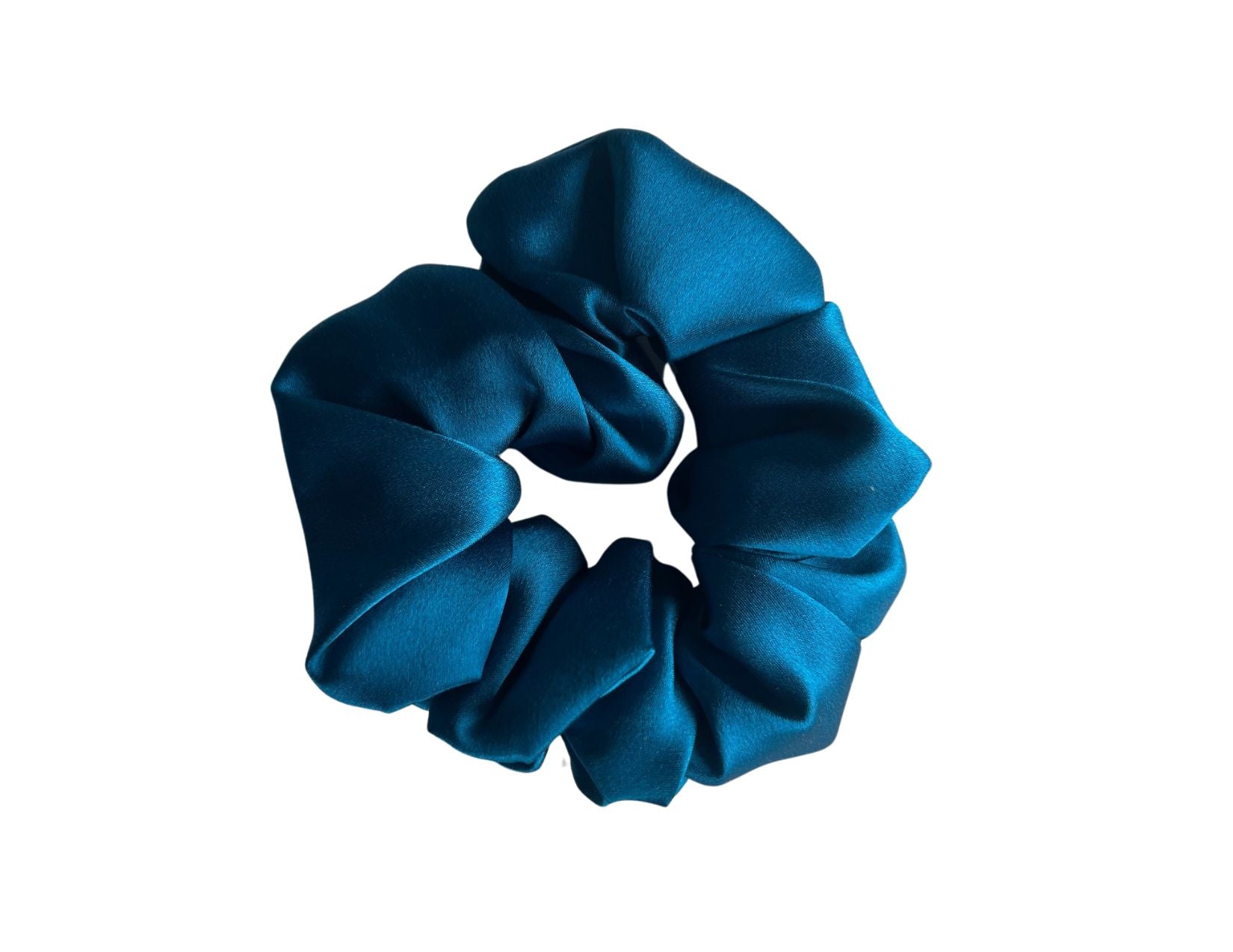 Silk Hair Scrunchie Azure - Velora Luxury Fashion