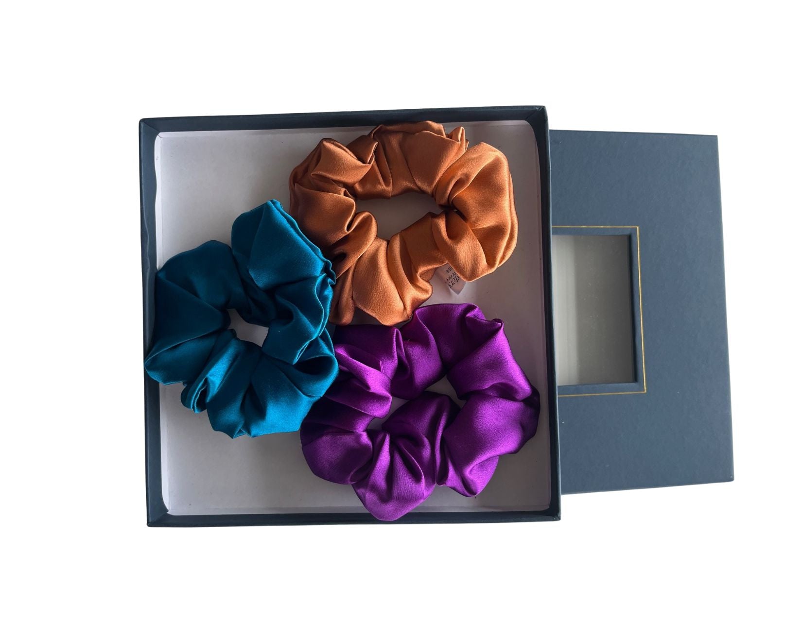 Silk Hair Scrunchie Azure - Velora Luxury Fashion