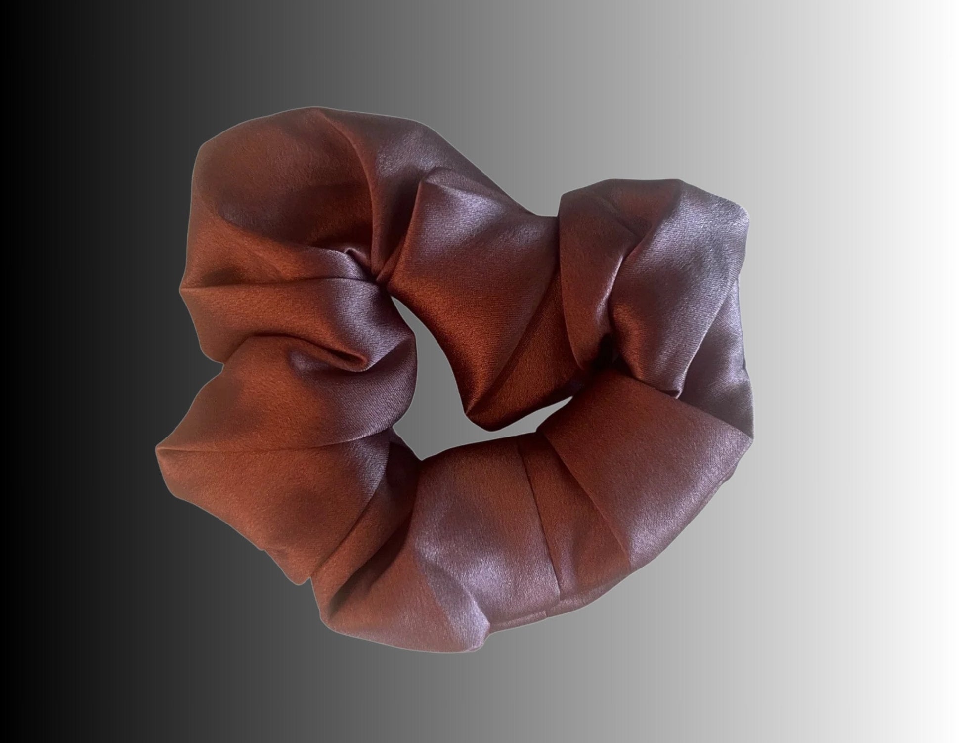 Silk Hair Scrunchie Coffee - Velora Luxury Fashion