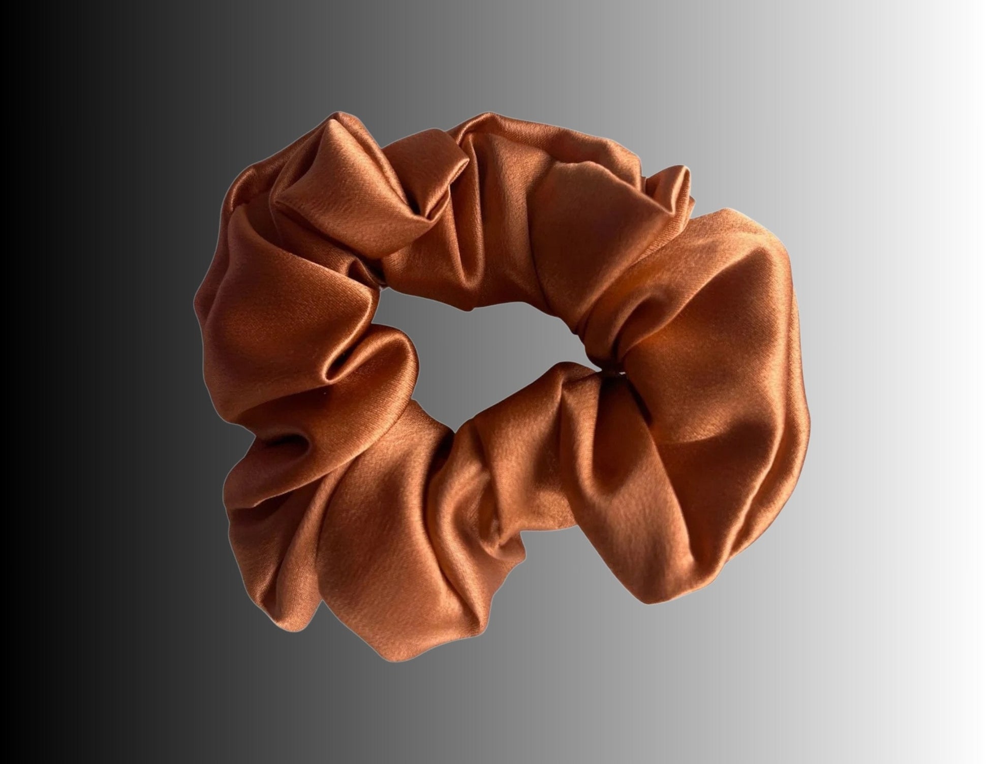 Silk Hair Scrunchie Copper - Velora Luxury Fashion