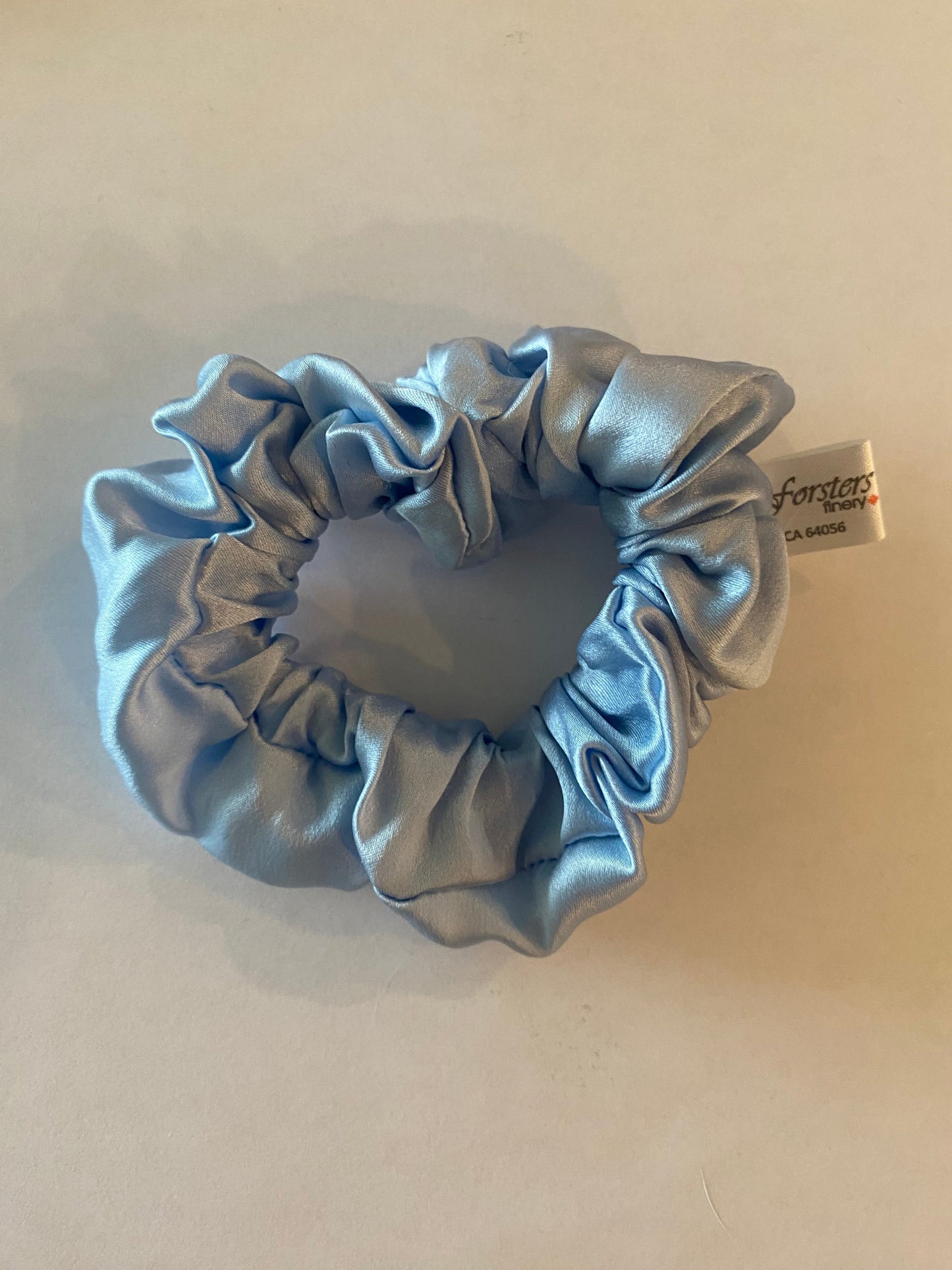 Silk Hair Scrunchie Light Blue - Velora Luxury Fashion