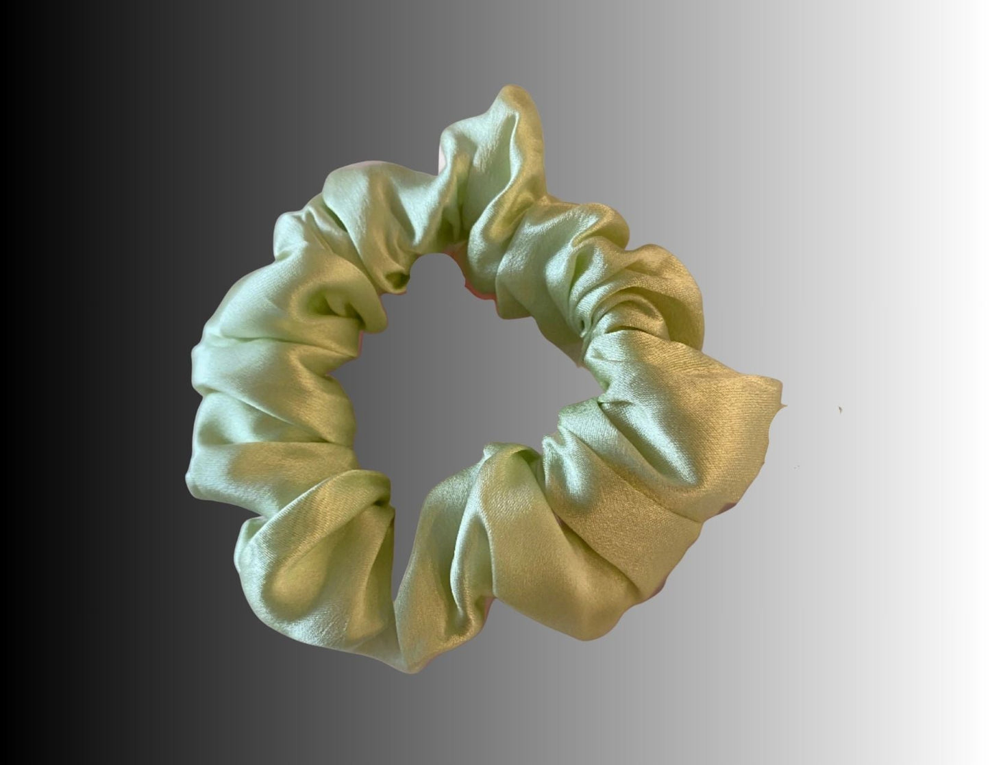 Silk Hair Scrunchie Lime - Velora Luxury Fashion