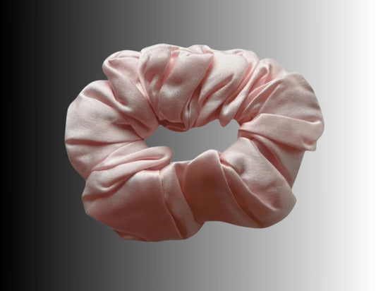 Silk Hair Scrunchie Pink - Velora Luxury Fashion