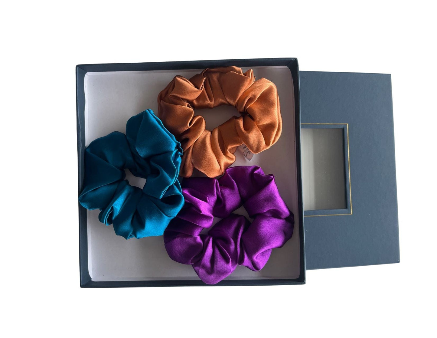 Silk Hair Scrunchie Purple - Velora Luxury Fashion