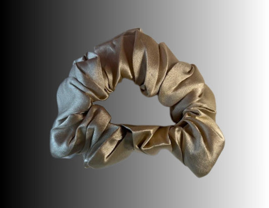 Silk Hair Scrunchie Sand - Velora Luxury Fashion