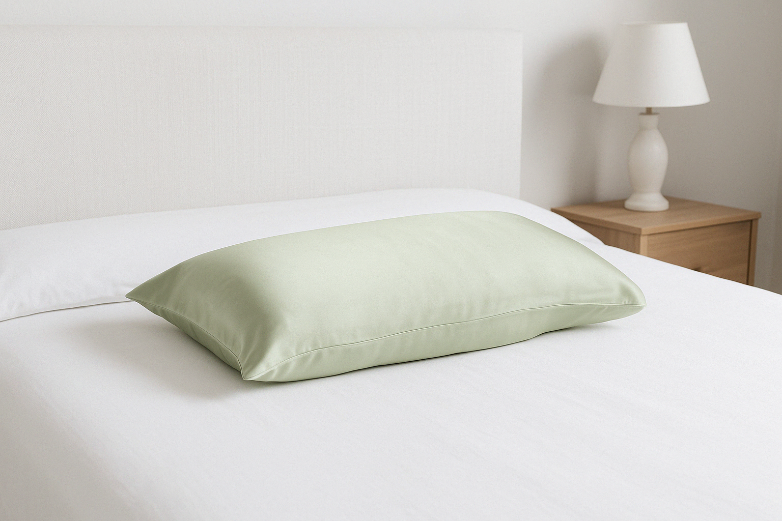 Silk Pillowcase Mint (Envelope Style) - Velora Luxury Fashion