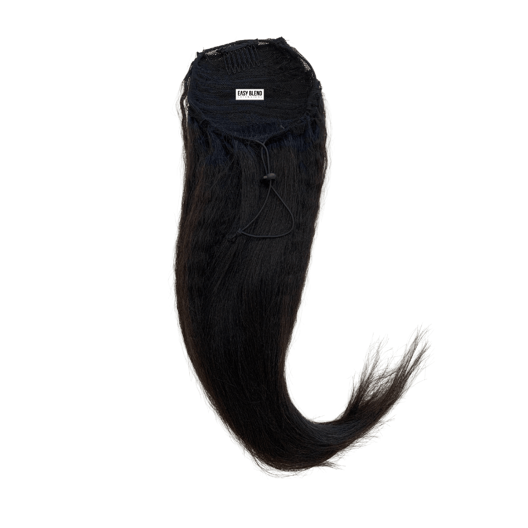 Silk Press - Drawstring Ponytail - Velora Luxury Fashion