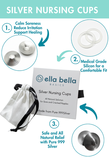 Silver Nursing Cups - Velora Luxury Fashion