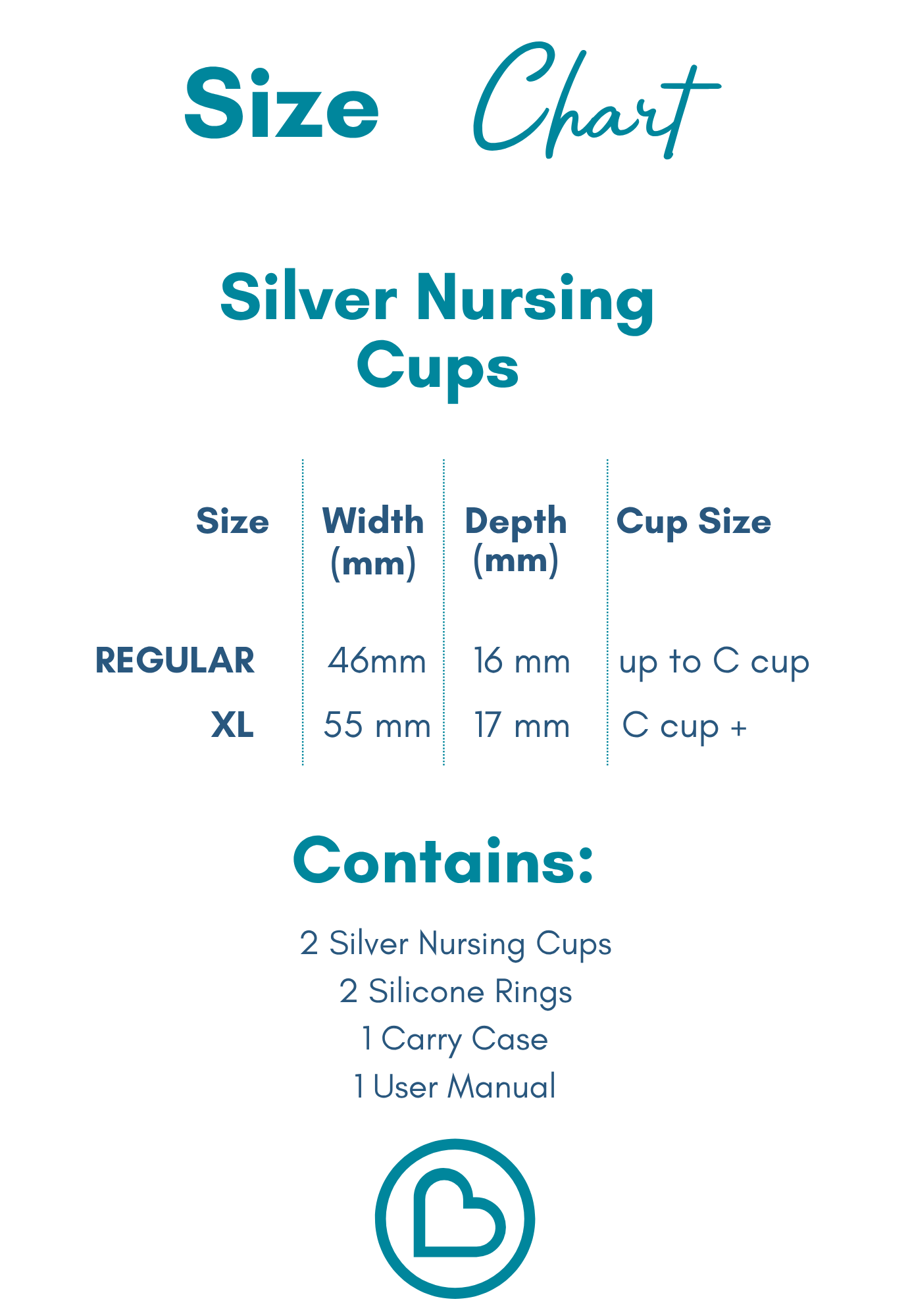 Silver Nursing Cups - Velora Luxury Fashion