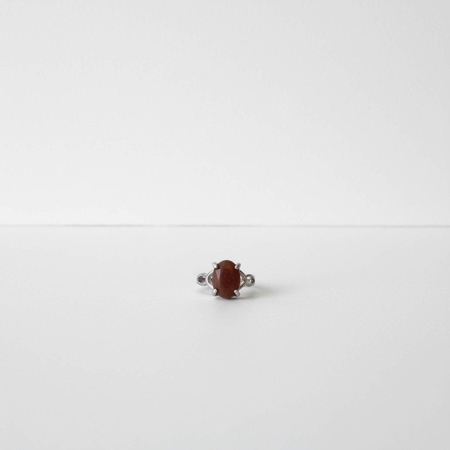 Oval Stone Silver Ring  | Elegant Rings