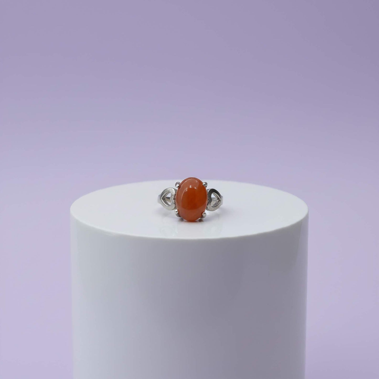 Oval Stone Silver Ring  | Elegant Rings