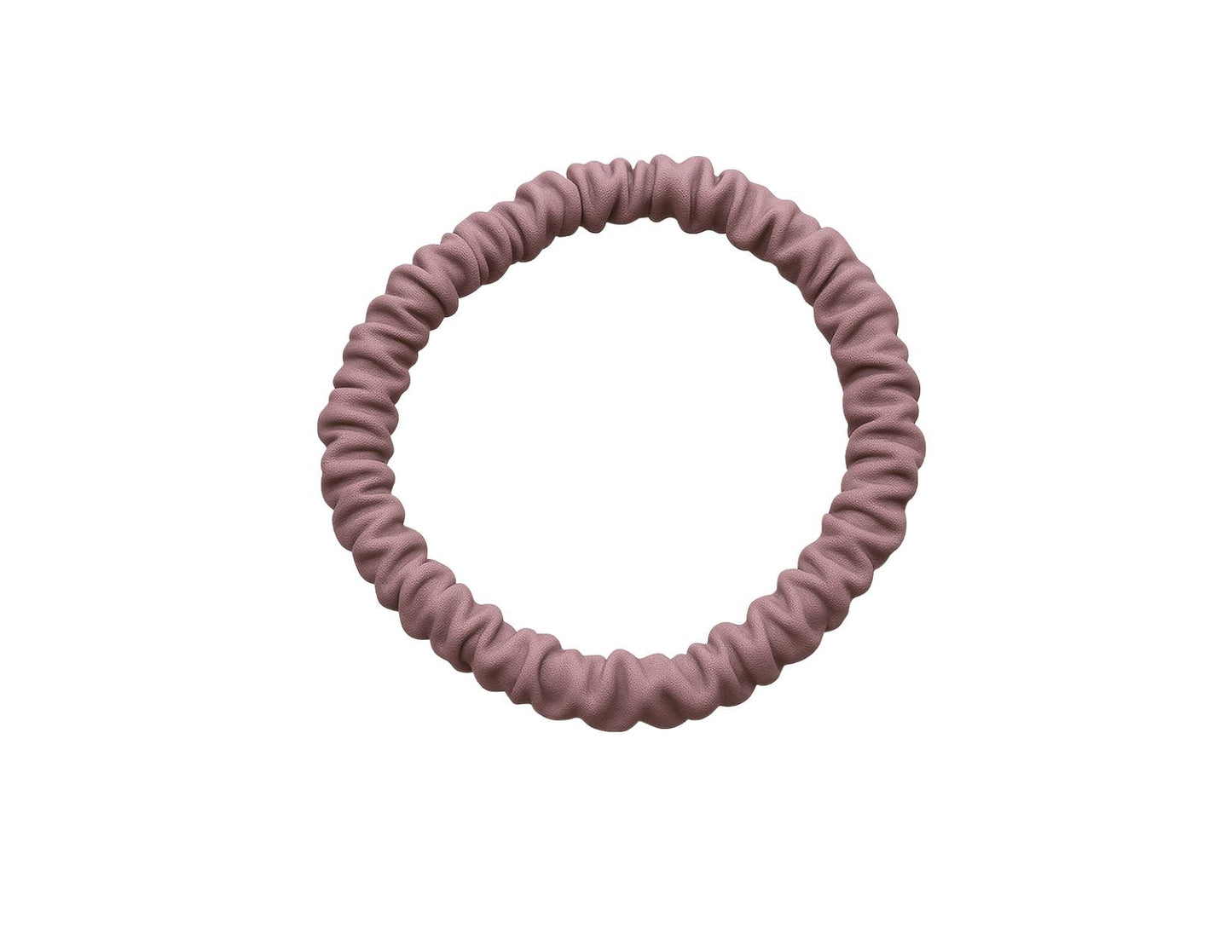 Mauve Skinny Silk Scrunchies