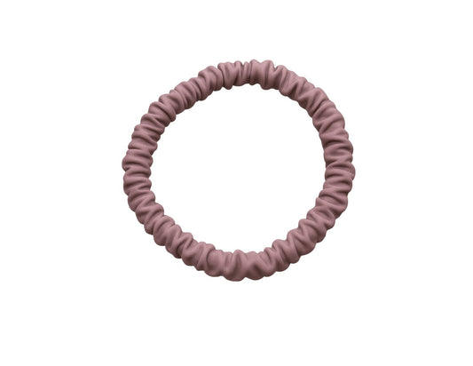 Mauve Skinny Silk Scrunchies