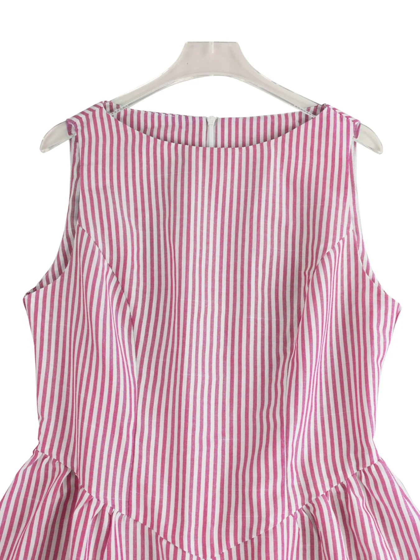 Sleeveless Striped Midi Dress - Velora Luxury Fashion