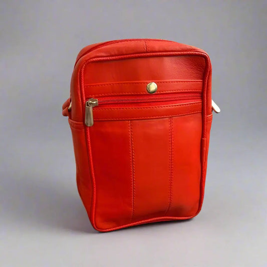 Small Messenger Bag with a Front Compartment Boutique of Leathers/Open Road
