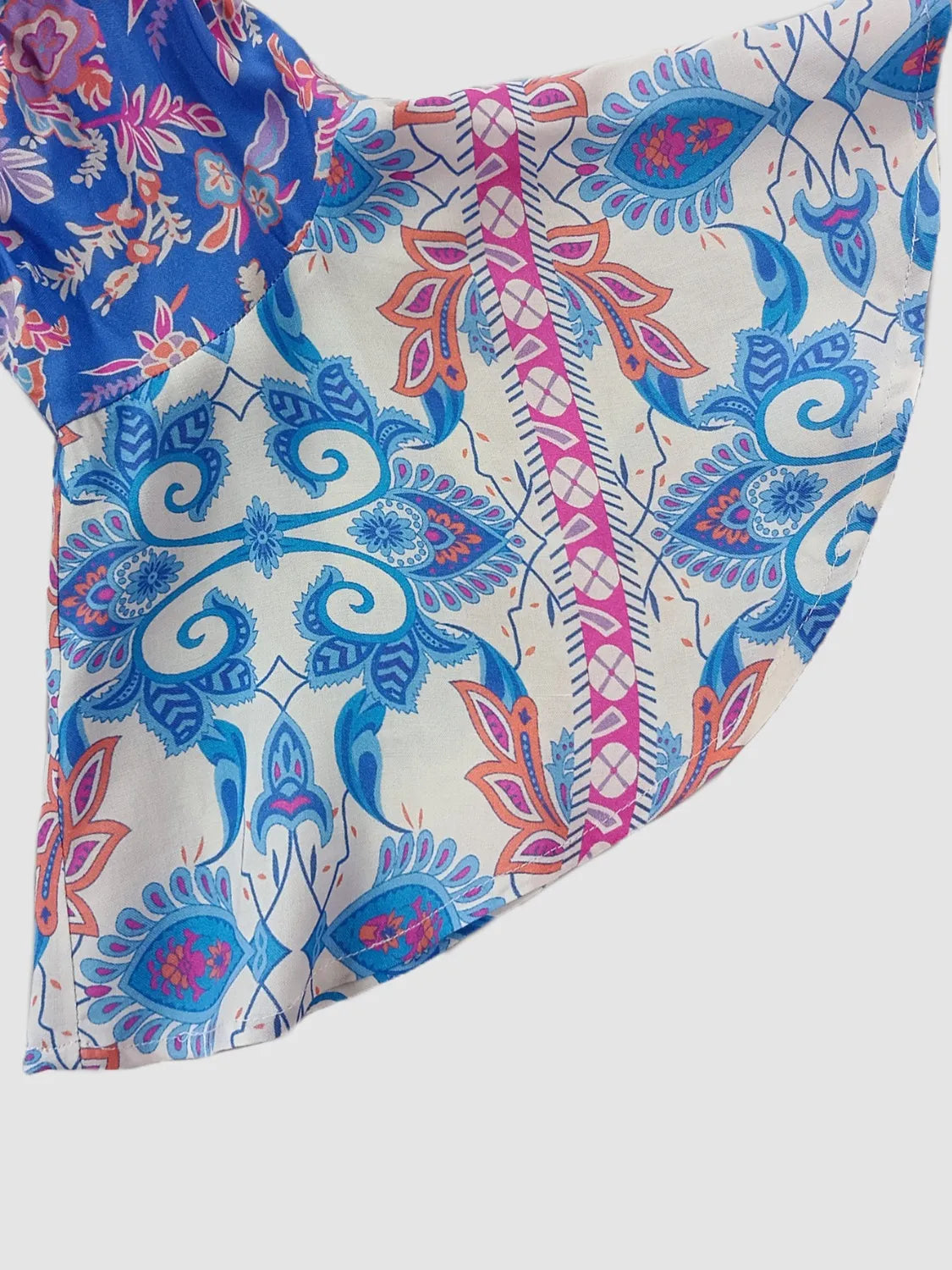 Smocked Off-Shoulder Printed Top and Skirt Set - Velora