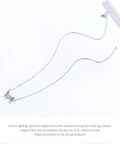 Soar with Style: Blue Zircon Korean Style Sterling Silver Butterfly Necklace - Velora Luxury Fashion