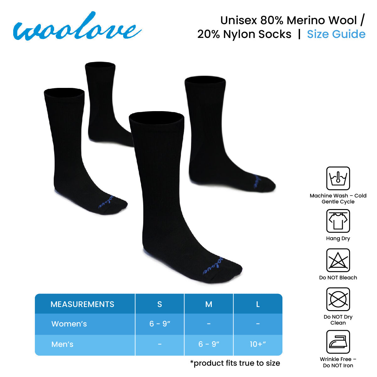 Unisex Merino Wool Premium Base Layer Socks (2 Pack) - Velora