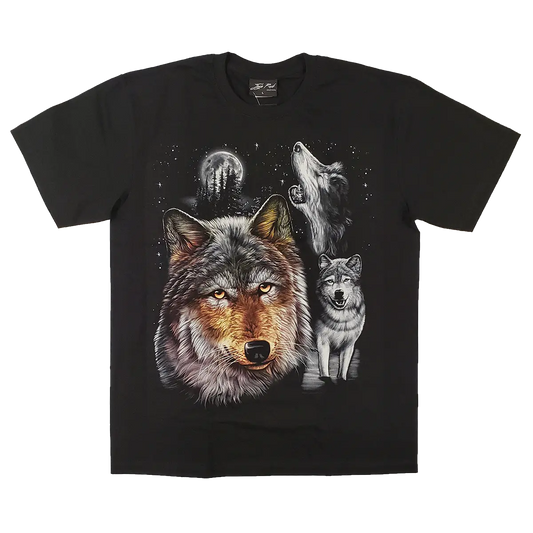 Sofari Collection Men's Wolf Design T-shirt - Velora Luxury Fashion