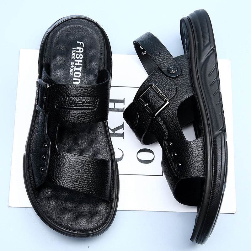 Soft Leather Men's Casual Beach Shoes Latex Pad EX-STOCK Canada