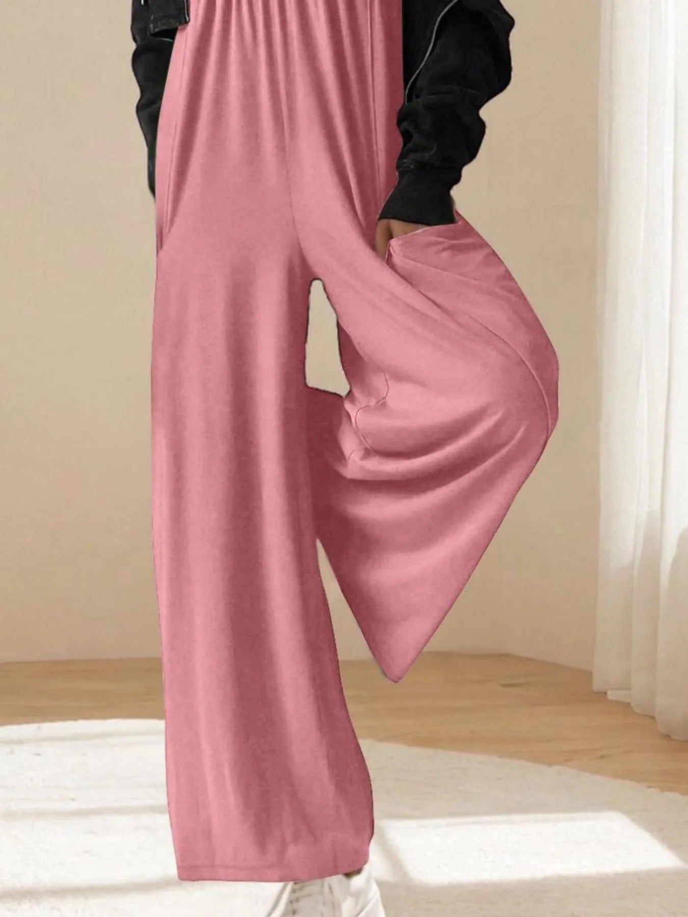 Spaghetti Strap Wide Leg Jumpsuit - Velora Luxury Fashion