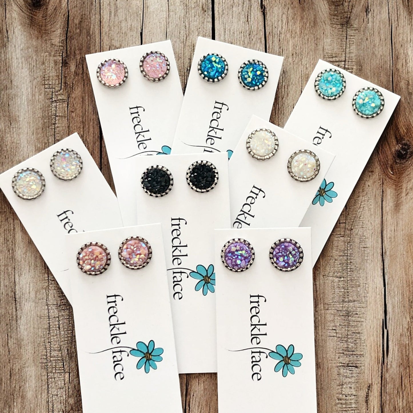 Sparkly Spring Studs 10mm - Velora Luxury Fashion
