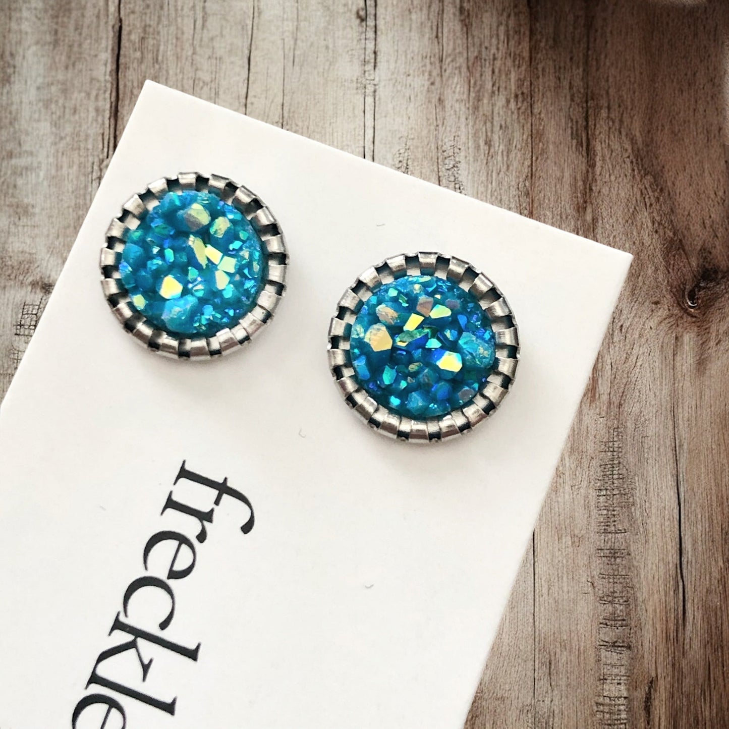 Sparkly Spring Studs 10mm - Velora Luxury Fashion