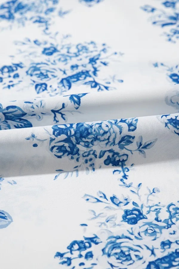 Split Asymmetrical Ruffled Printed Skirt - Velora Luxury Fashion