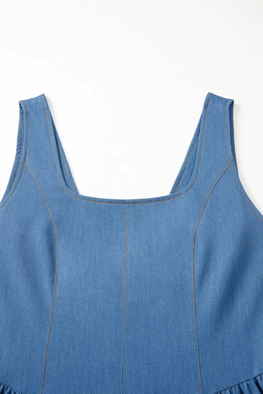 Square Neck Sleeveless Mini Dress - Velora Luxury Fashion