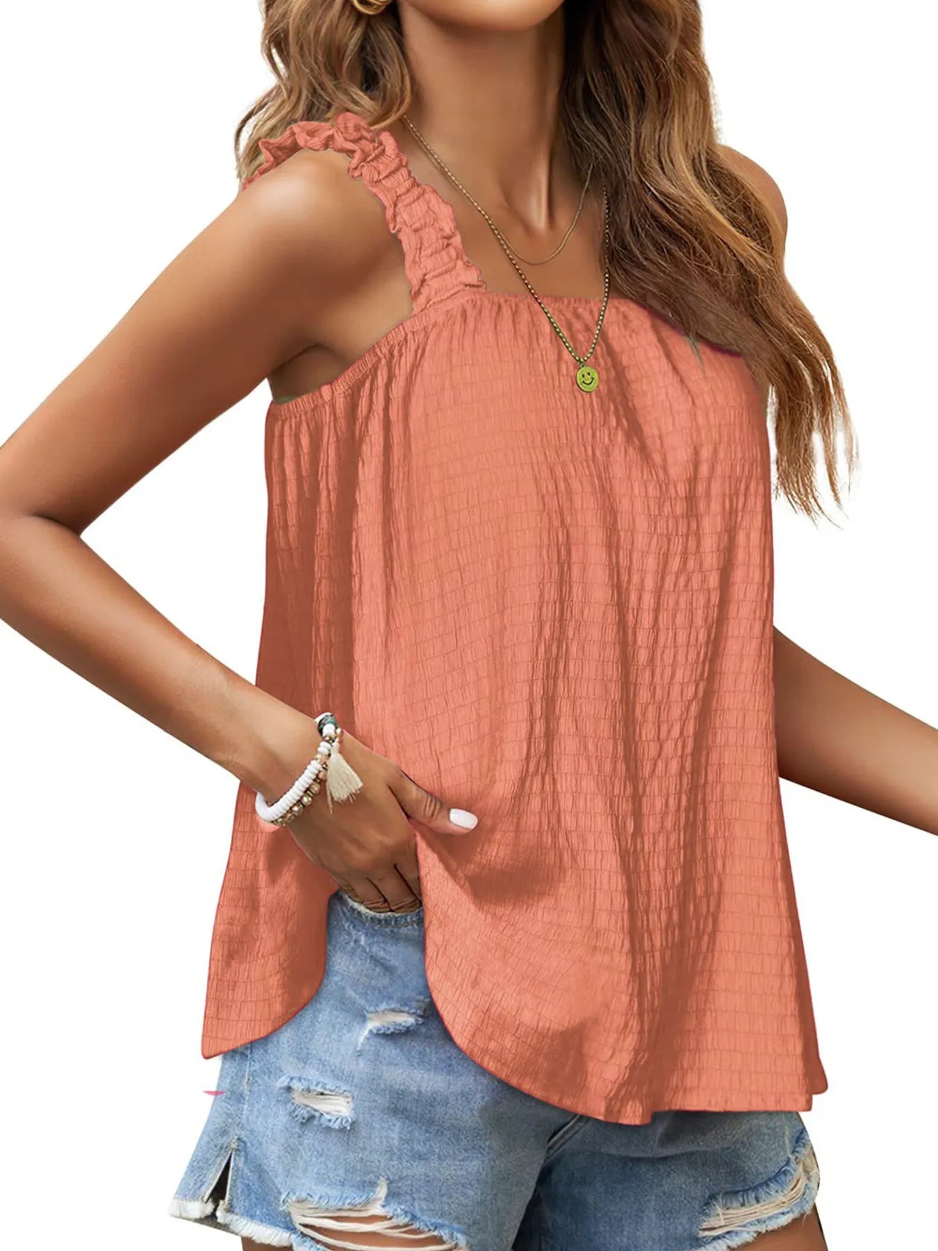 Square Neck Tank Top - Velora Luxury Fashion