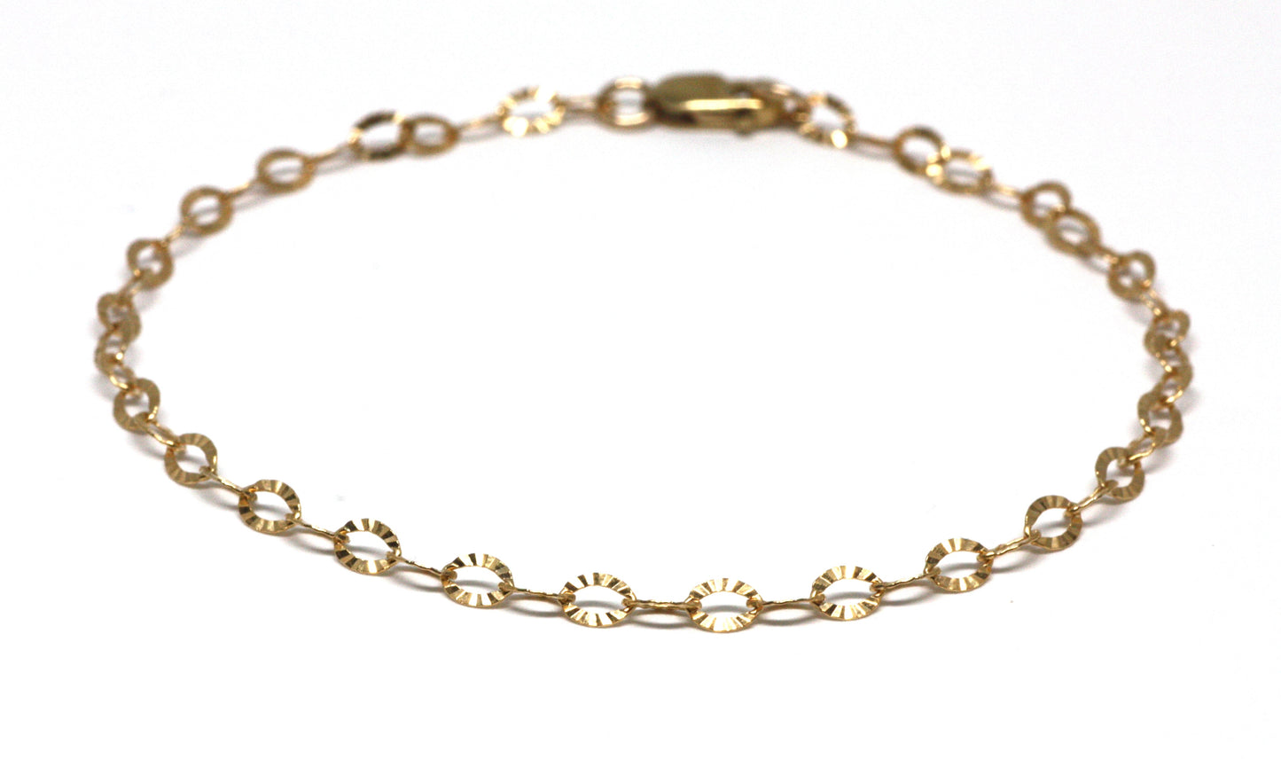 Starburst Links Gold Chain Bracelet - Velora Luxury Fashion