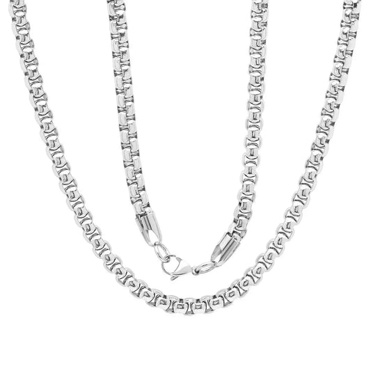 Steeltime Box Chain Necklace Boutique of Leathers/Open Road