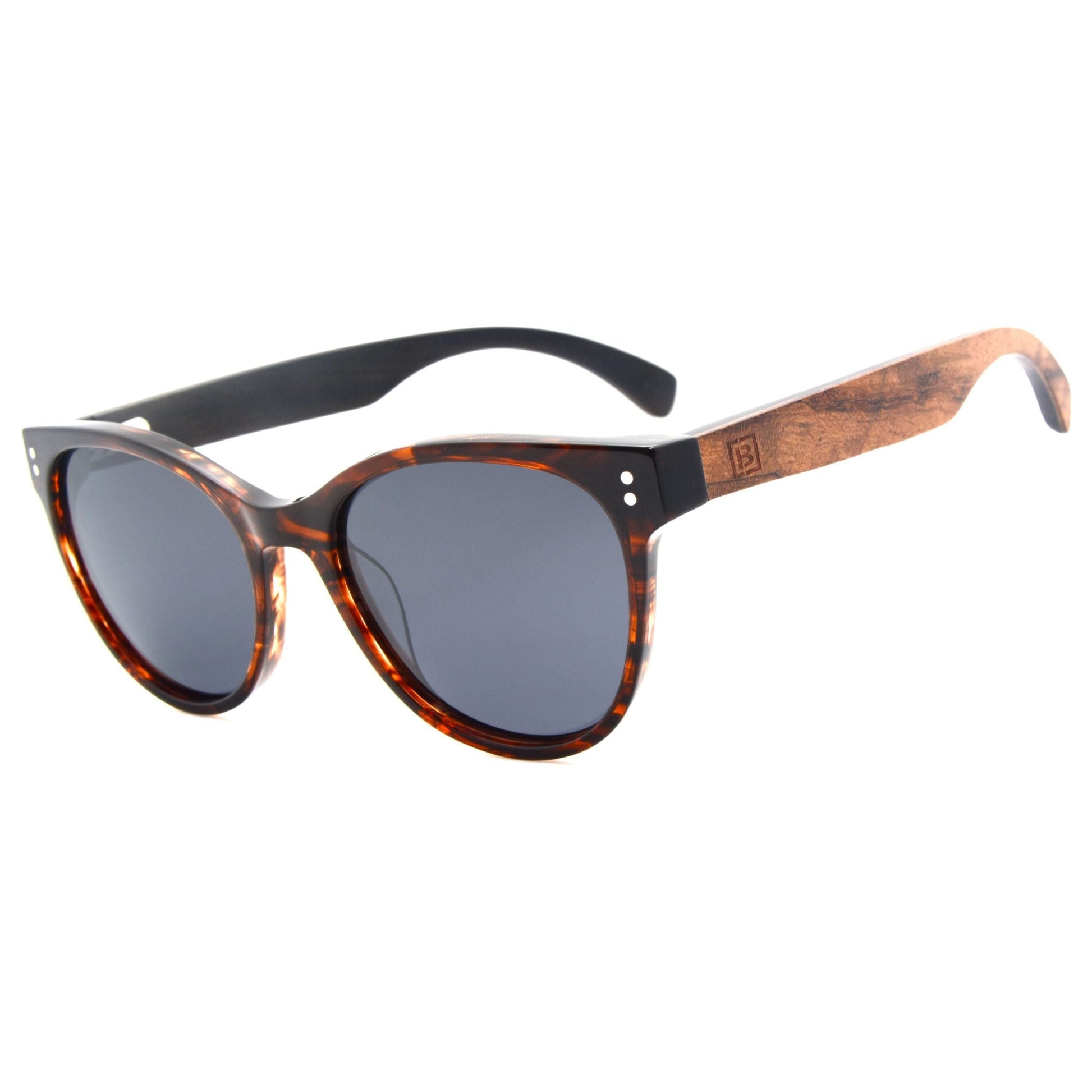 Stella - Acetate & Wood Sunglasses - Velora Luxury Fashion
