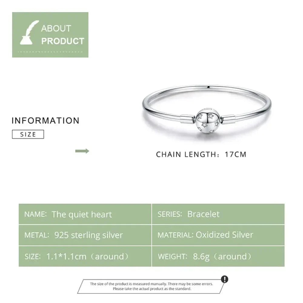 Sterling Silver Snake Chain Bangle Bracelet with CZ Pavé - Velora Luxury Fashion