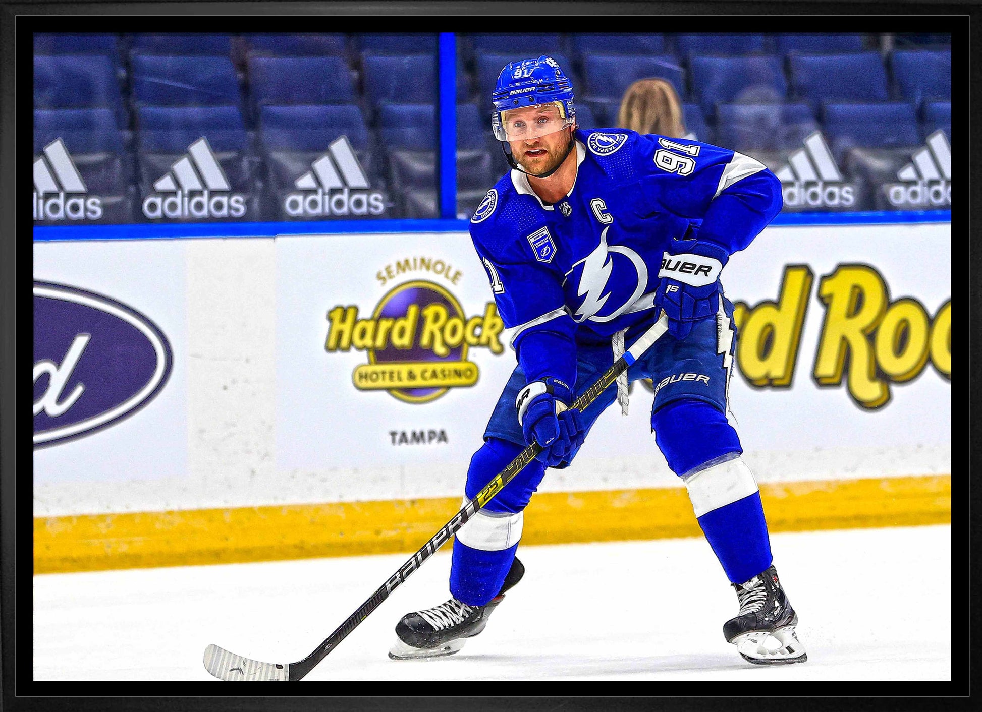 Steven Stamkos Tampa Bay Lightning Framed 20x29 Action Canvas - Velora Luxury Fashion