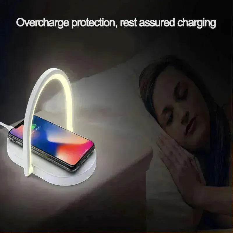 Stonego 3-in-1 Charger & Lamp: Fast 15W Charge - Velora