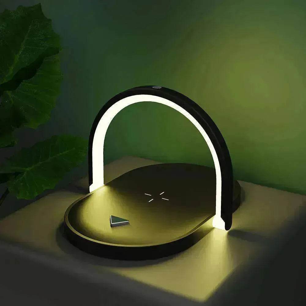 Stonego 3-in-1 Charger & Lamp: Fast 15W Charge - Velora