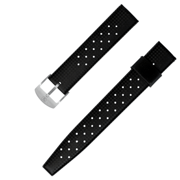 YEMA Black Tropic Dive Strap 19mm | SYSUP-TP19-SS - Velora Luxury Fashion