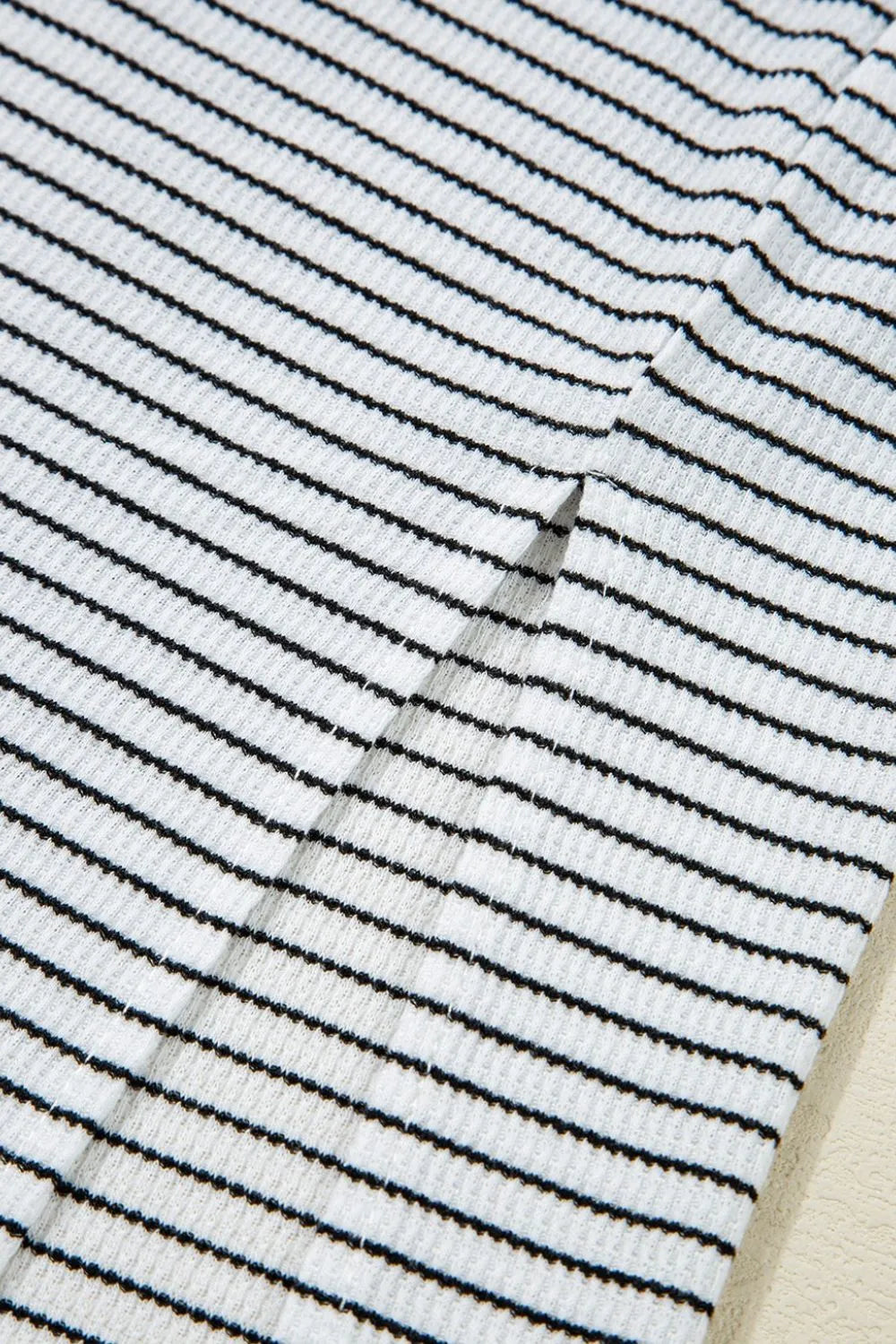 Stripe Crisscross Side Slits Slim Fit Sleeveless Midi Dress - Velora Luxury Fashion